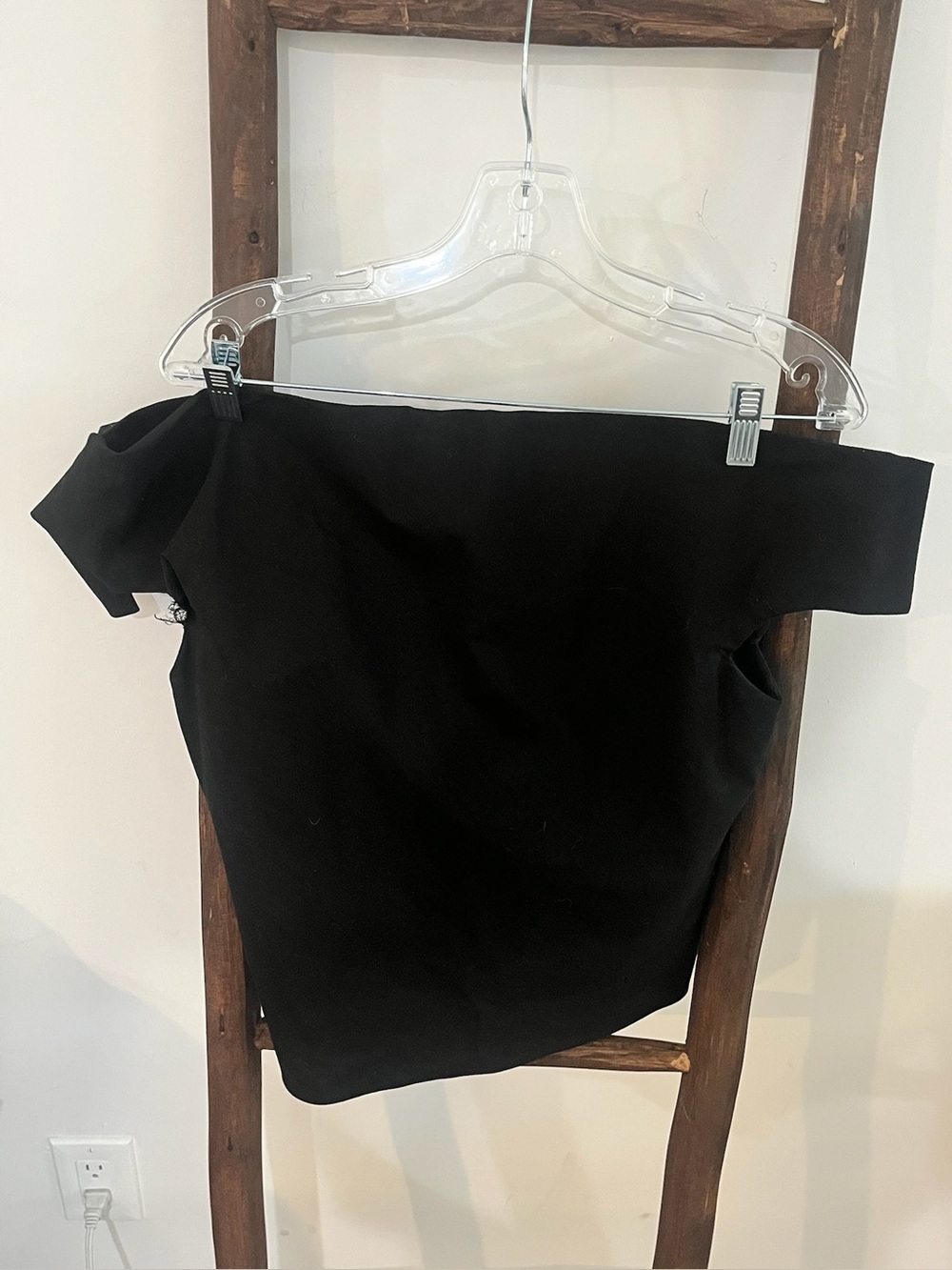Rosie Assoulin Off-Shoulder Black Women’s Top
